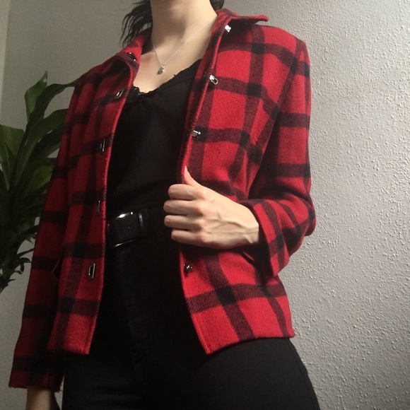 Talbots Jackets & Blazers - Talbots Buffalo Plaid Wool Jacket